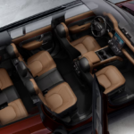 Bird's-eye view of the 2026 Defender 130 interior